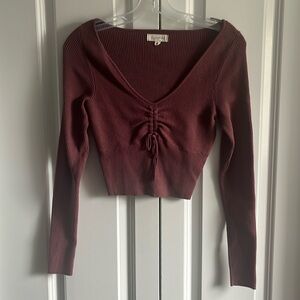 LA Hearts Long sleeved Crop Top Size M